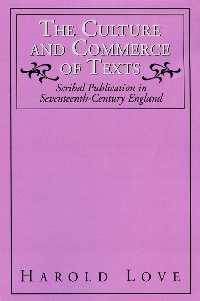 The Culture and Commerce of Texts