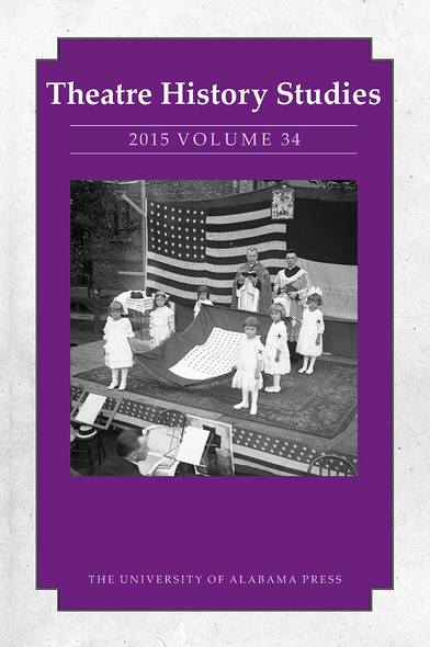 Theatre History Studies 2015, Vol. 34