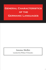 General Characteristics of the Germanic Languages