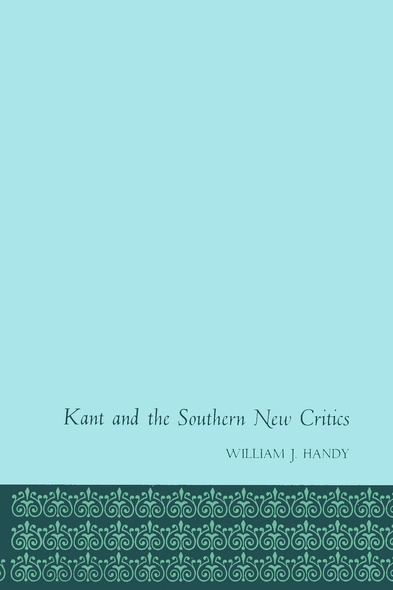 Kant and the Southern New Critics